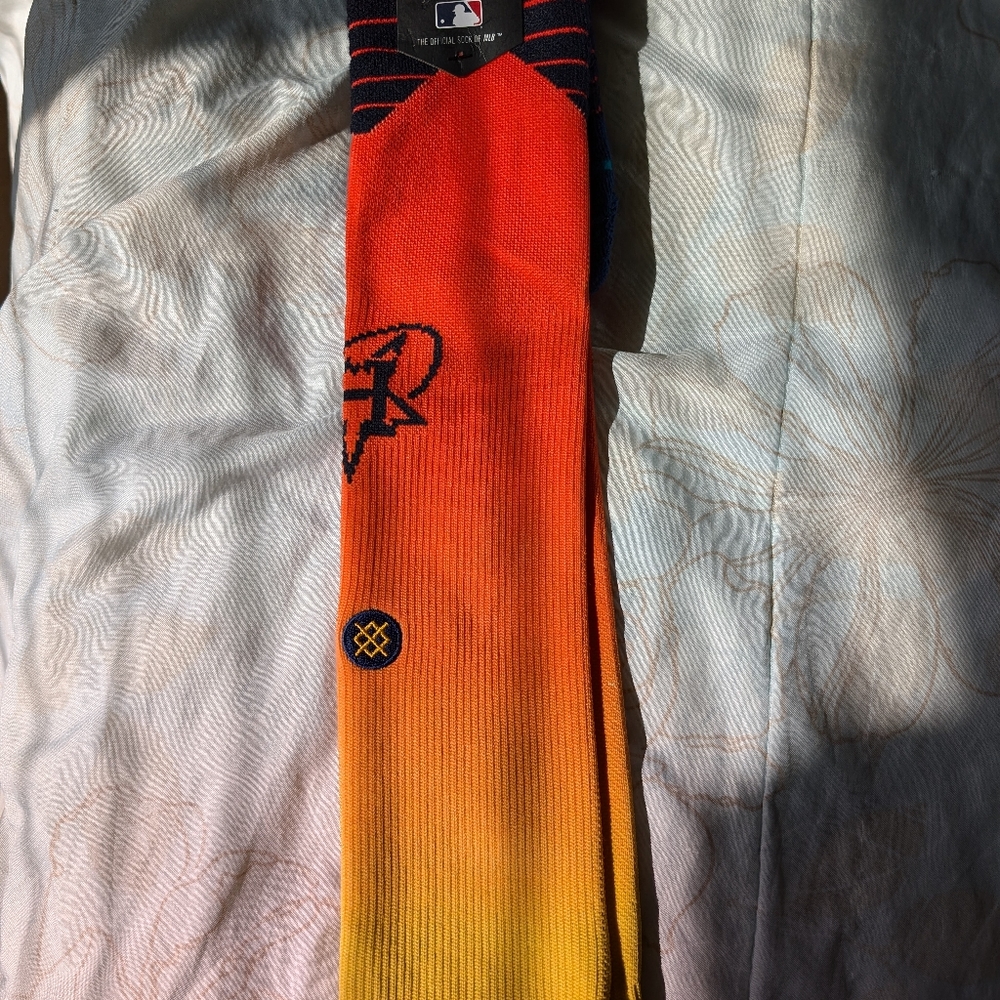 Houston Astros city connect socks mens large